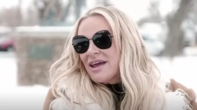 Chanel Butterfly Sunglasses worn by Heather Gay as seen in The Real Housewives of Salt Lake City (S04E01)
