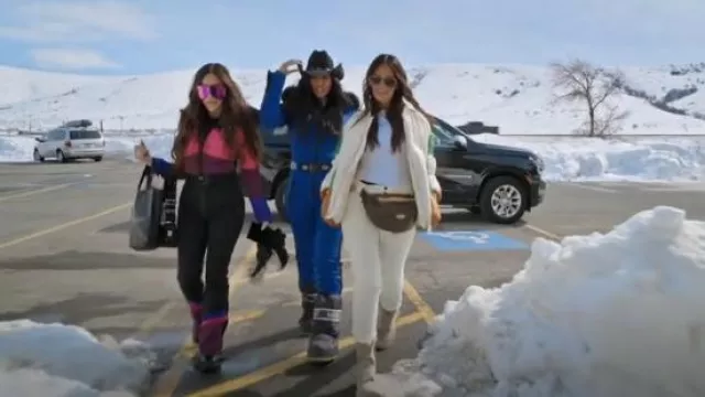 Miu Miu Com­bat Boots worn by Lisa Barlow as seen in The Real Housewives of Salt Lake City (S04E01)