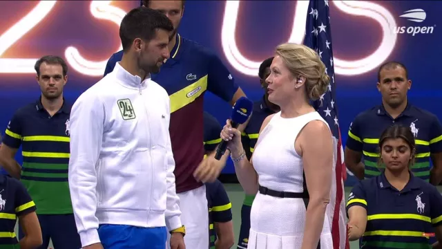 White Jacket of Novak Djokovic in Trophy Presentation | Novak Djokovic ...