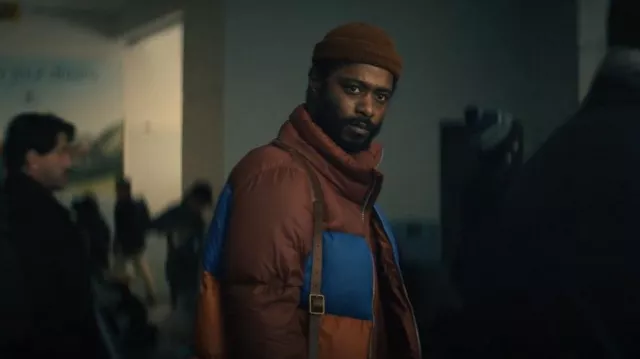 Cotopaxi Solazo Down Jacket worn by Apollo (Lakeith Stanfield) as seen in The Changeling (S01E01)