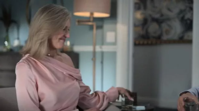 Jonathan Simkhai Alice Top worn by Nadine Gregory (Brenda Strong) as seen in UnPrisoned (S01E08)