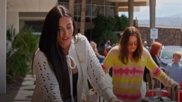 Zara Open Knit Cardigan usado por Mónica García como se ve en The Real Housewives of Salt Lake City (S04E02)