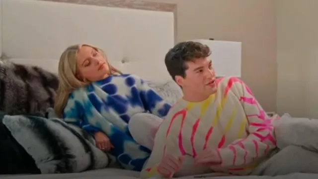 The Elder Statesman Triptych Dye Ribbed cashmere Sweater porté par Chloe Marks vu dans The Real Housewives of Salt Lake City (S04E02)