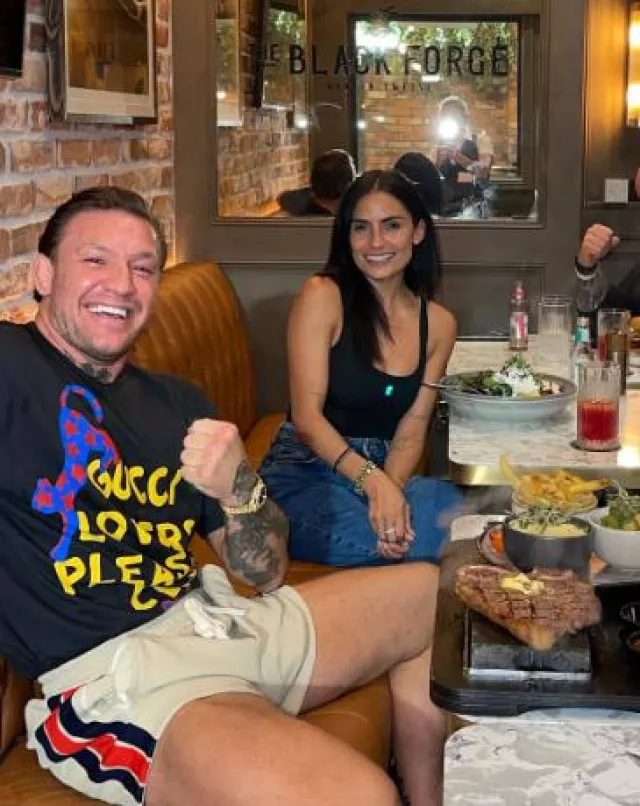 Gucci Black Lovers Pleasure Club T Shirt worn by Conor McGregor on his Instagram account @thenotoriousmma