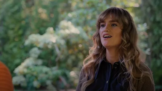 Ganni Poplin Shirt worn by Ava (Libby Osler) as seen in Virgin River (S05E08) | Spotern