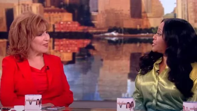 Cinq a Sept Marta Bow Back Silk Cami worn by Joy Behar as seen in The View on  September 15, 2023