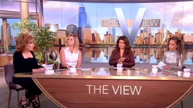 Gucci Cutout Plat­form Heeled San­dals worn by Joy Behar as seen in The View on September 15, 2023