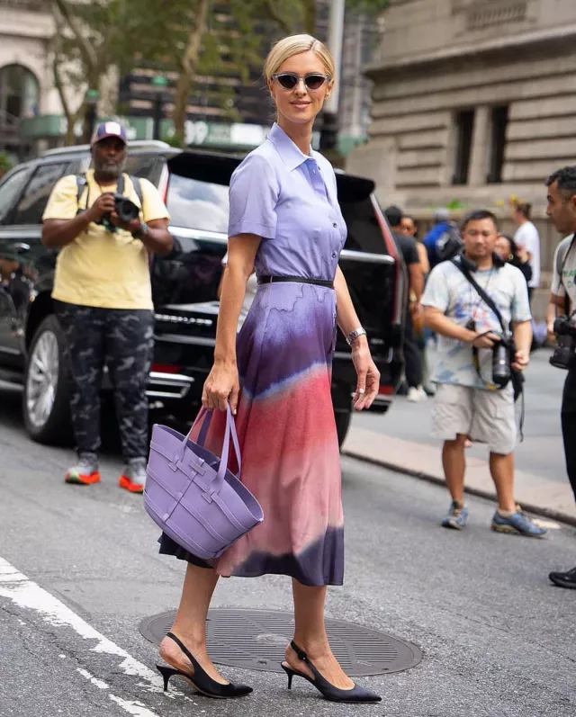 Altuzarra Park Place Tote Bag worn by Nicky Hilton at Rothchild Altuzarra Show Post on September 11, 2023