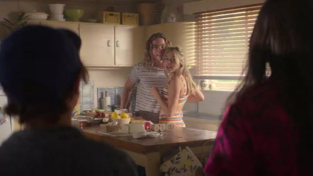 Upside Utopia Rory Top worn by Wren(Annabel Wolfe) as seen in Surviving Summer (S02E01)
