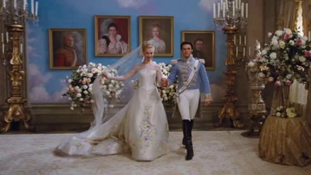 Wedding Dress worn by Cinderella (Lily James) in Cinderella movie wardrobe