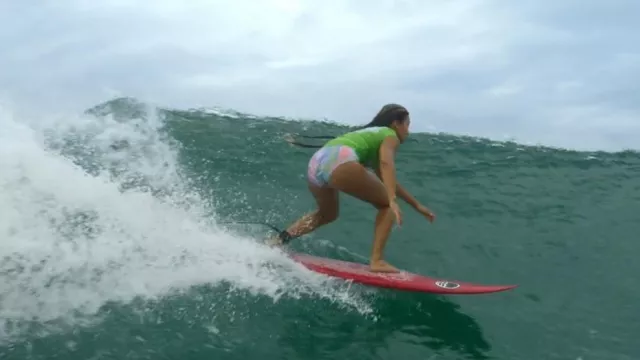 Roxy Surf Reversible Bikini Bottoms worn by Wren Annabel Wolfe