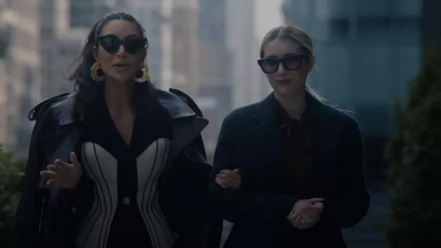 Balenciaga Eyewear Rim cat-eye Frame Sun­glass­es worn by Siobhan Corbyn(Kim Kardashian) as seen in American Horror Story (S12E01)
