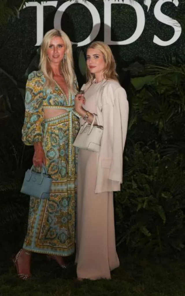 Tod’s Di Bag in Leather Mi­ni worn by Nicky Hilton Rothschild at Tod’s Hamptons Dinner post on July 26, 2023