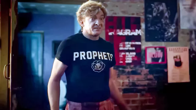 Prophets Graphic T-shirt worn by Casper (Rhys Darby) in Relax, I'm From The Future