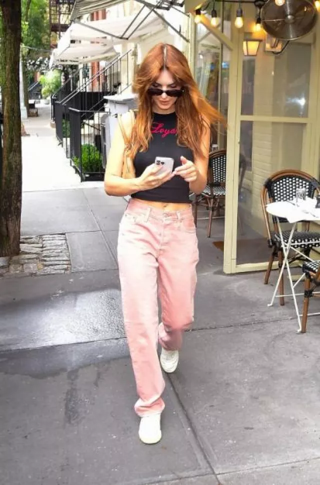 Tank Air Studio Loyal Top worn by  Emily Ratajkowski on her Instagram Post on  August 15, 2023
