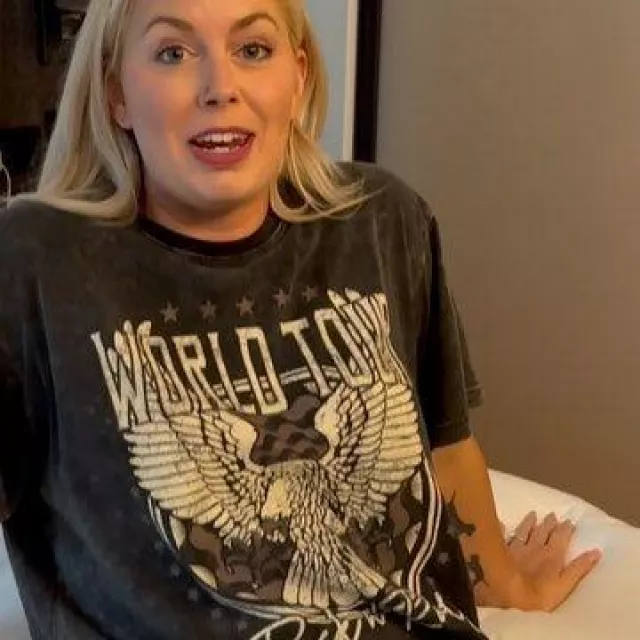 Chemise de Maggie Clayton sur le compte Instagram @theblondebrewer