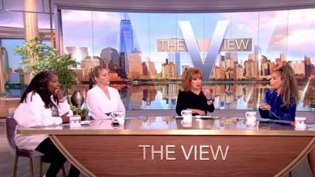 Veronica Beard Louama Tie-Neck Top worn by Sara Haines as seen in The View on September 27, 2023