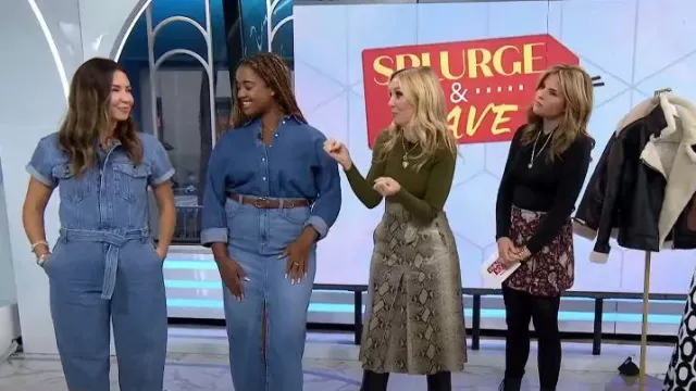 Tommy x Zendaya Midi Skirt worn by Chassie Post as seen in Today with Hoda & Jenna on September 27, 2023