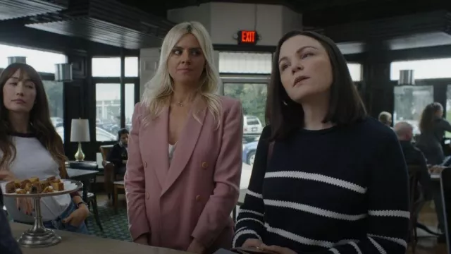 Stella mccartney Pink Tai­lored wool blaz­er worn by Amy (Eliza Coupe) in Pivoting (S01E02)