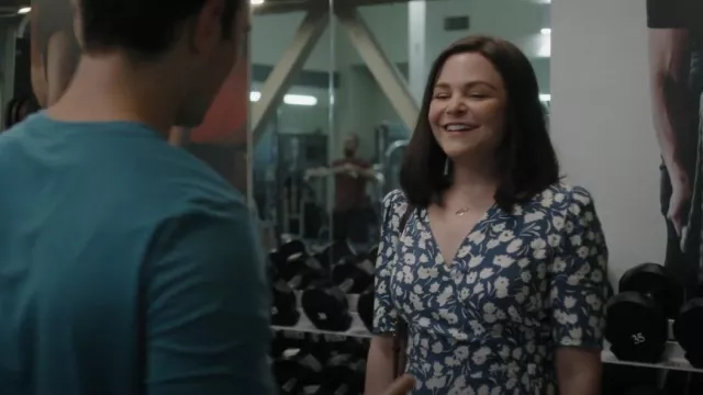 Reformation Laurent Dress worn by Jodie (Ginnifer Goodwin) as seen in Pivoting (S01E02)