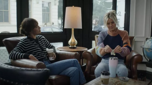 See by Chloé Abstract Novel Sweater worn by Amy (Eliza Coupe) as seen in Pivoting (S01E02)
