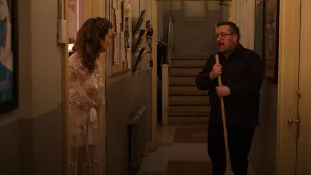 Rya Collection Stunning Sheer Organza Robe worn by Kimber (Ashley Park) as seen in Only Murders in the Building (S03E10)