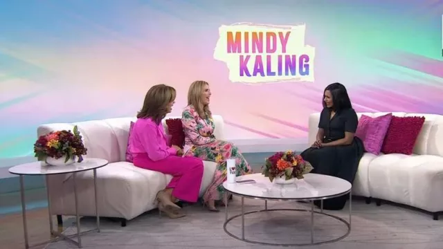 Tory Burch Poplin Belted Pleated Shirtdress worn by Mindy Kaling as seen in Today on  October 2, 2023