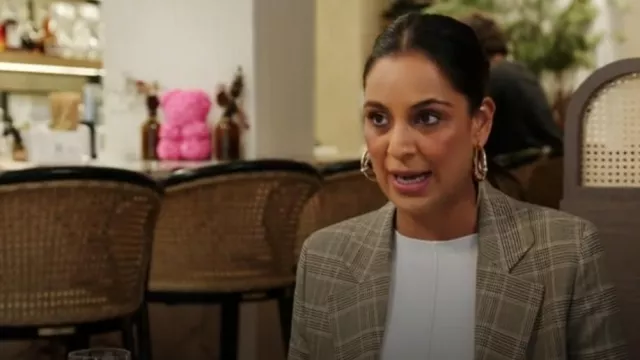 G. Label by Goop Hermann Drawstring Suit Jacket worn by Jessel Taank as seen in The Real Housewives of New York City (S14E12)