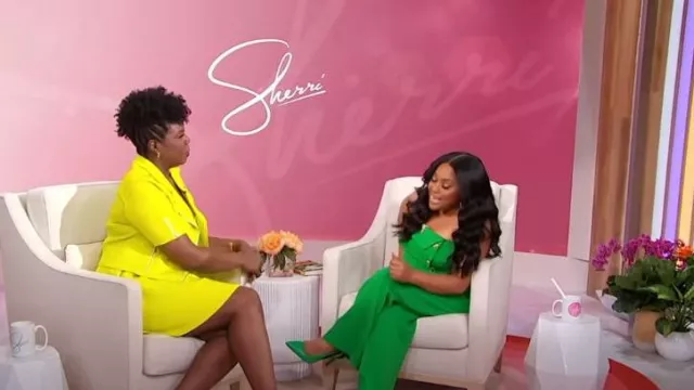 AS by DF Leanne Moto Jacket worn by Leslie Jones as seen in Sherri on September 26, 2023