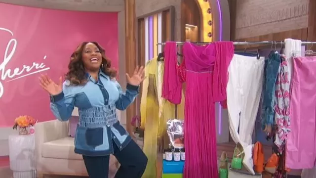 Zara Denim Sash Belt worn by Sherri Shepherd as seen in Sherri on  September 29, 2023