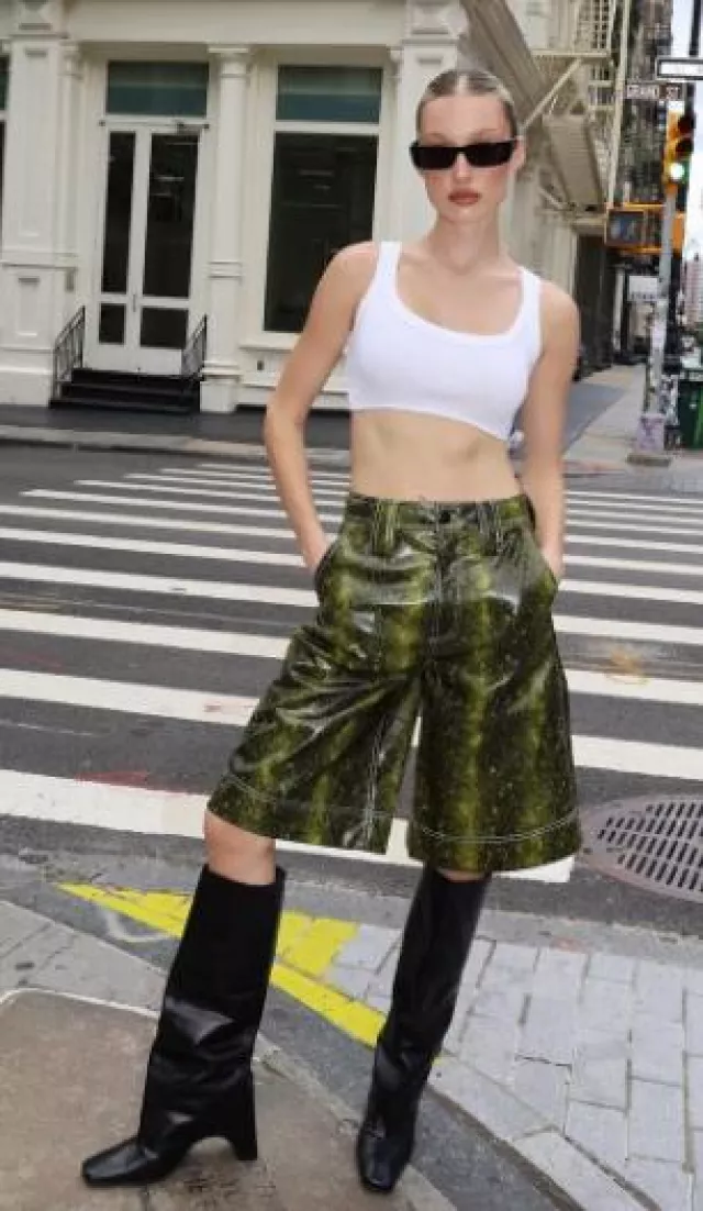 Coperni Square-Toe Boots worn by Meredith Duxbury on her Instagram on August 8, 2023