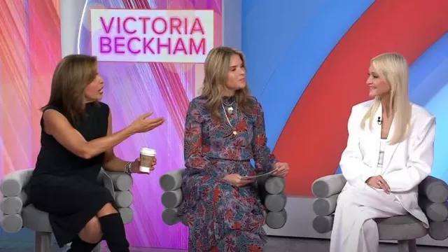 Victoria Beckham High Waist Pleated Wide Leg Trousers worn by Zanna Roberts Rassi as seen in Today with Hoda & Jenna on  October 4, 2023