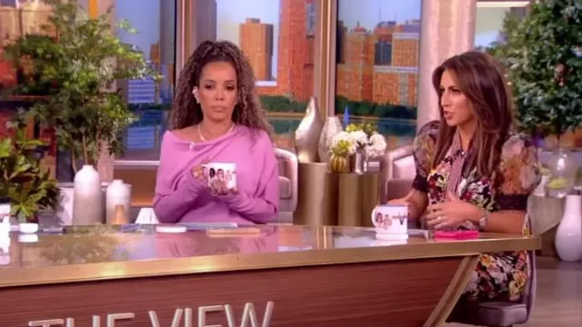Tom Ford One-shoulder Cashmere and Silk-blend Midi Dress worn by Sunny Hostin as seen in The View on  October 3, 2023