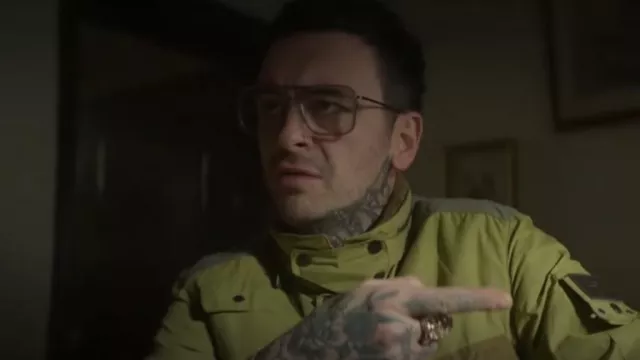 Barbour Men's Green Other Materials Outerwear Jacket worn by Vinnie (Joe Gilgun) as seen in Brassic (S05E05)