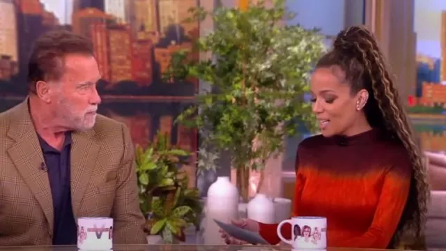 Altuzarra Rhea Om­bré Maxi Dress worn by Sunny Hostin as seen in The View on  October 9, 2023