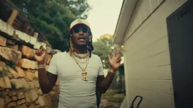 Polo Ralph Lauren White Crewneck Undershirt worn by Future in Hard To Handle with Young Scooter (Official Video)