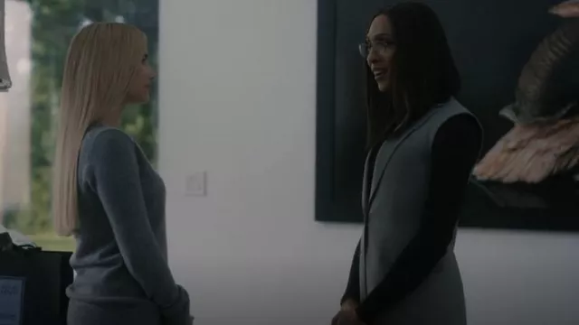 Burberry Tailored Vest worn by Nicolette (Mj Rodriguez) as seen in American Horror Story (S12E04)
