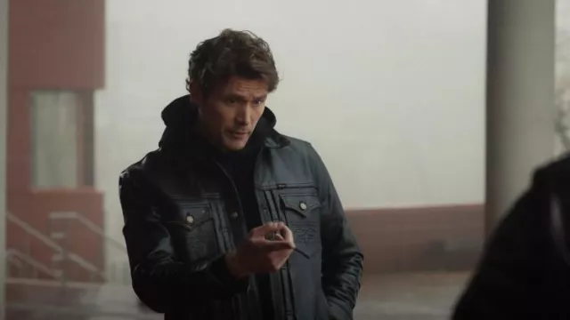 Master Supply Co Big Sky Jacket worn by Charlie Hudson (John Reardon) as seen in Hudson & Rex (S06E02)
