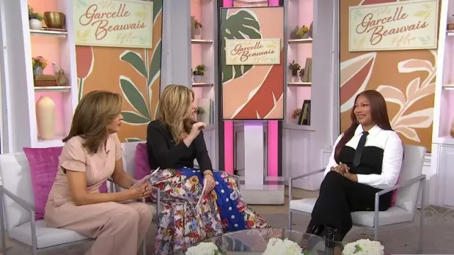 Staud Hazel Robe mixte superposée portée par Garcelle Beauvais comme on le voit dans Aujourd’hui avec Hoda & Jenna le 13 octobre 2023