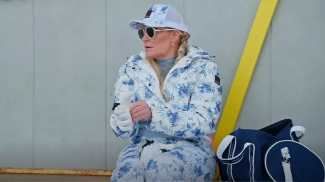 Bogner Fire Parker Cap in White/Blue worn by Heather Gay as seen in The Real Housewives of Salt Lake City (S04E06)
