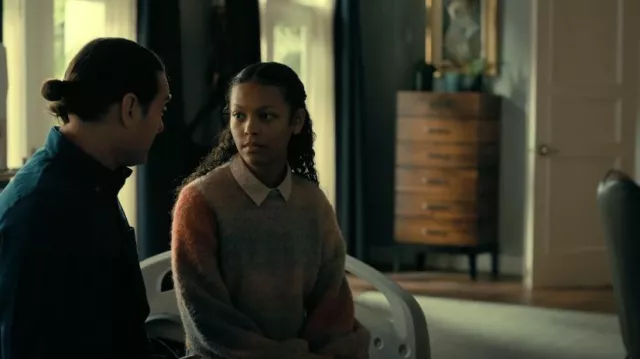 Ted Baker Ramco Sweater worn by Lenore (Kyliegh Curran) as seen in The Fall of the House of Usher (S01E05)