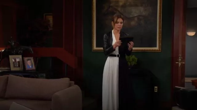 Halston Sondra Dress worn by Victoria Newman(Amelia Heinle) as seen in The Young and the Restless on  October 12, 2023