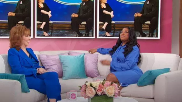 L'Agence Pilar Wide Leg Pants worn by Joy Behar as seen in Sherri on  October 14, 2023