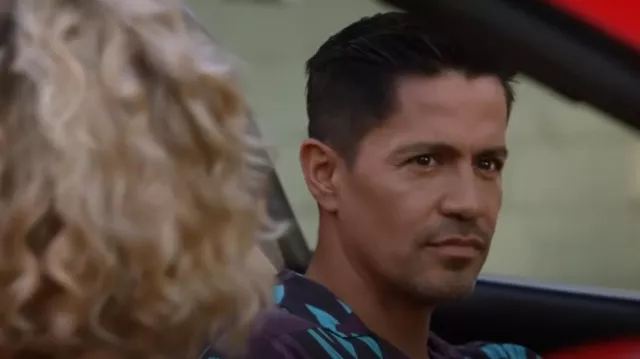 AllSaints Dustlands Floral Short Sleeve Button-Up Camp Shirt worn by Thomas Magnum (Jay Hernandez) as seen in Magnum P.I. (S05E13)