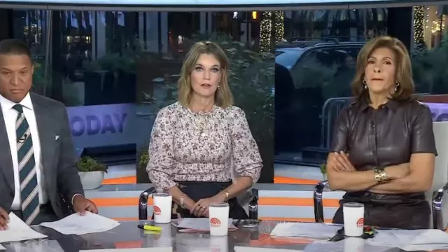 Shoshanna Piera Slit-Hem Button-Down Midi Dress worn by Hoda Kotb as seen in Today on October 17, 2023