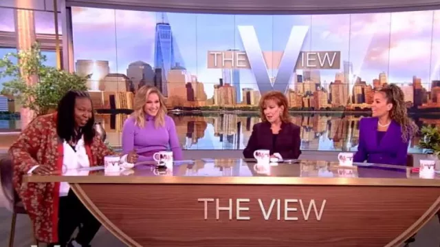 Sergio Hudson Belted Blazer worn by Sunny Hostin as seen in The View on October 19, 2023