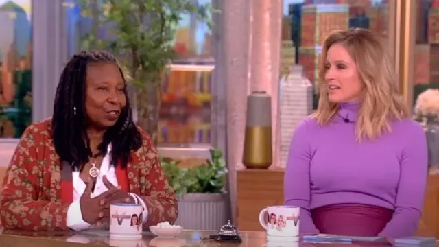 Rick Owens Knee-Length Al Pillar Skirt worn by Sara Haines as seen in The View on  October 19, 2023