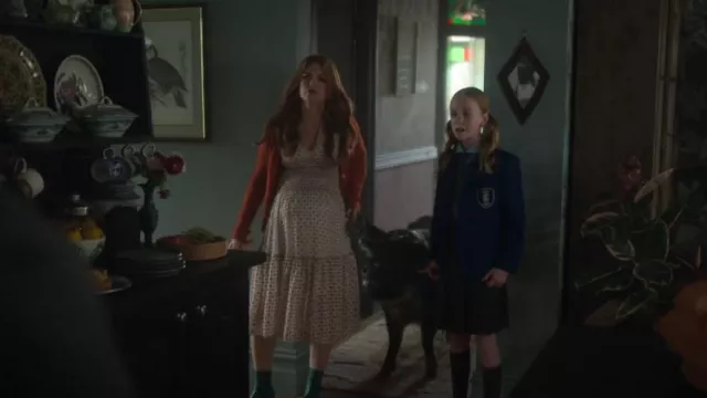 Vestido de Maje Rosaro usado por Mary (Isla Fisher) como se ve en Wolf Like Me (T02E06)