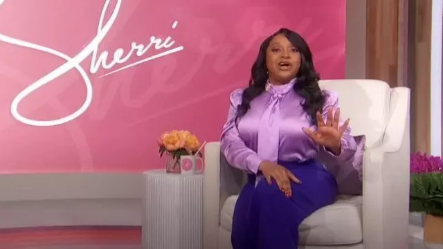 Sergio Hudson Signature Trouser Pants worn by Sherri Shepherd as seen in Sherri on October 20, 2023