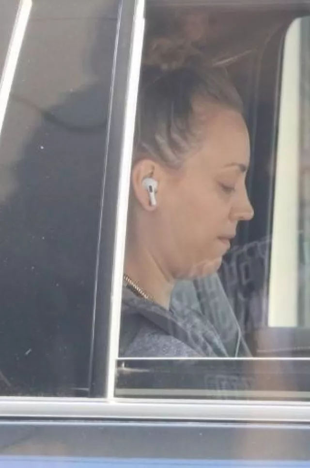 Apple Airpods used by Kaley Cuoco Arrives in Los Angeles on June 27, 2023